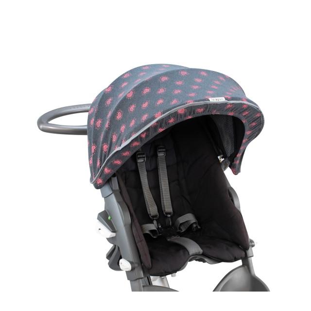 Jyoko Cubre Capota de Algodón Elástico para Silla de Coche Stokke Xplory y Crusi