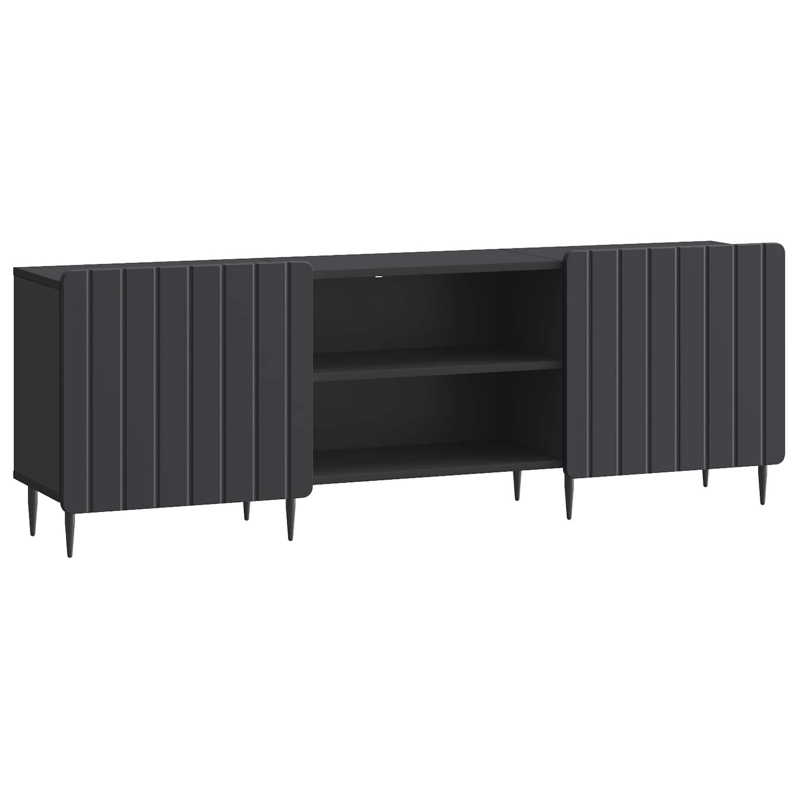 vidaXL Mueble de TV 150 x 31 x 52 cm Madera de Ingeniería Multicolor