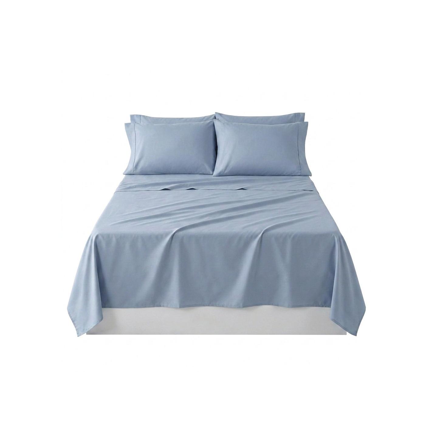 Todocama - Juego de Sábanas Microfibra para Cama - Bajera, Encimera y Dos Fundas Almohada.