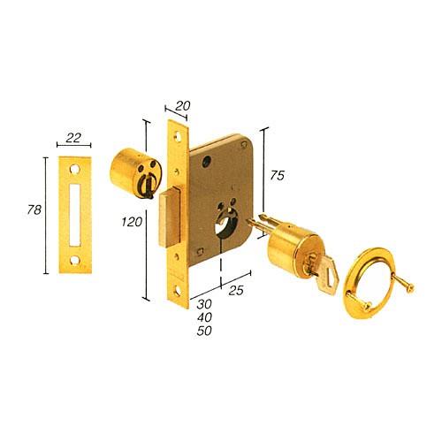 Cerradura embutir TESA 2001/30 HL