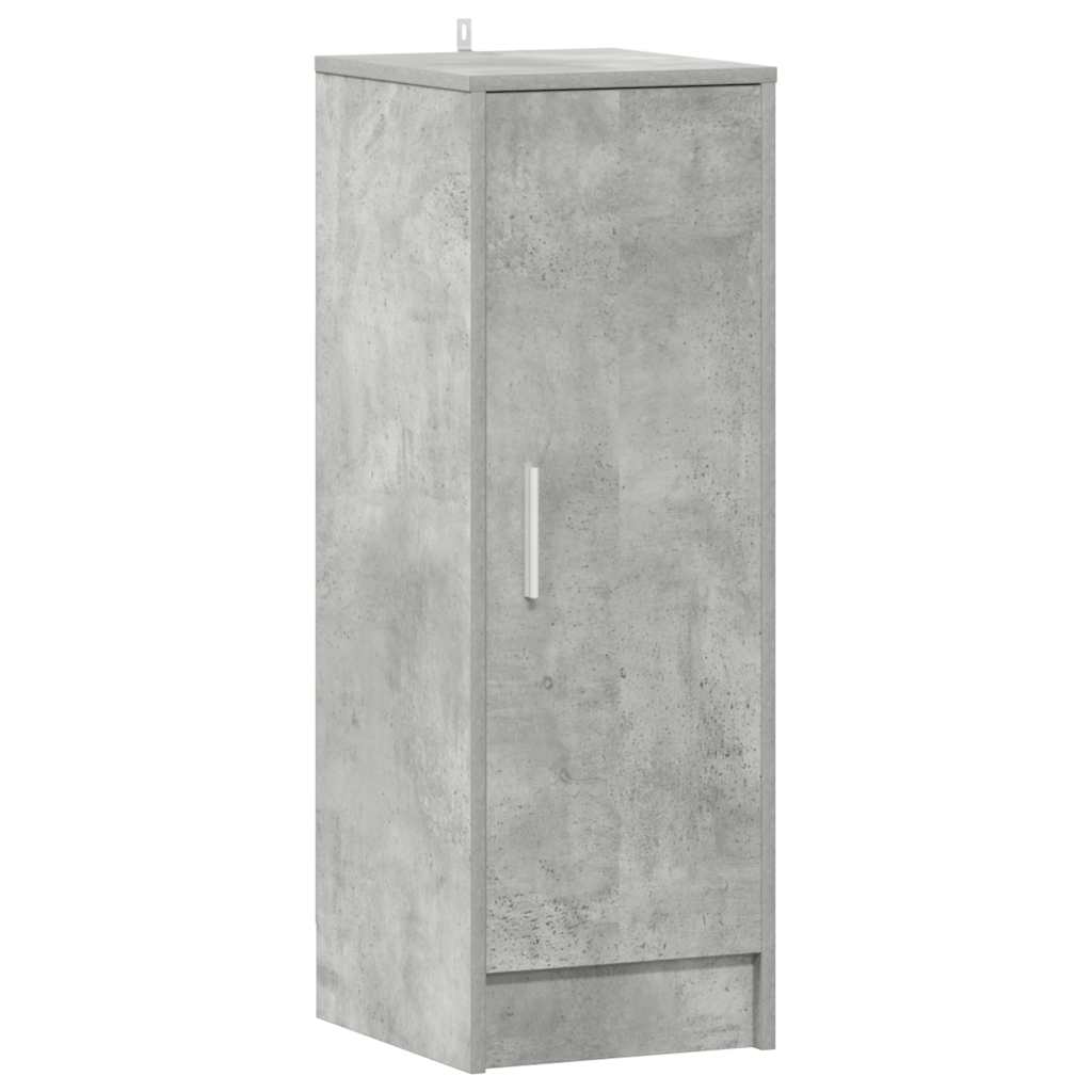 vidaXL Zapatero de aglomerado gris hormigón 32x35x92 cm
