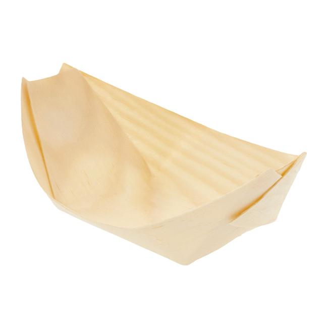 MONOUSO | Bandeja de Hojuela de Pino 140x77x20mm (1.000 Uds)