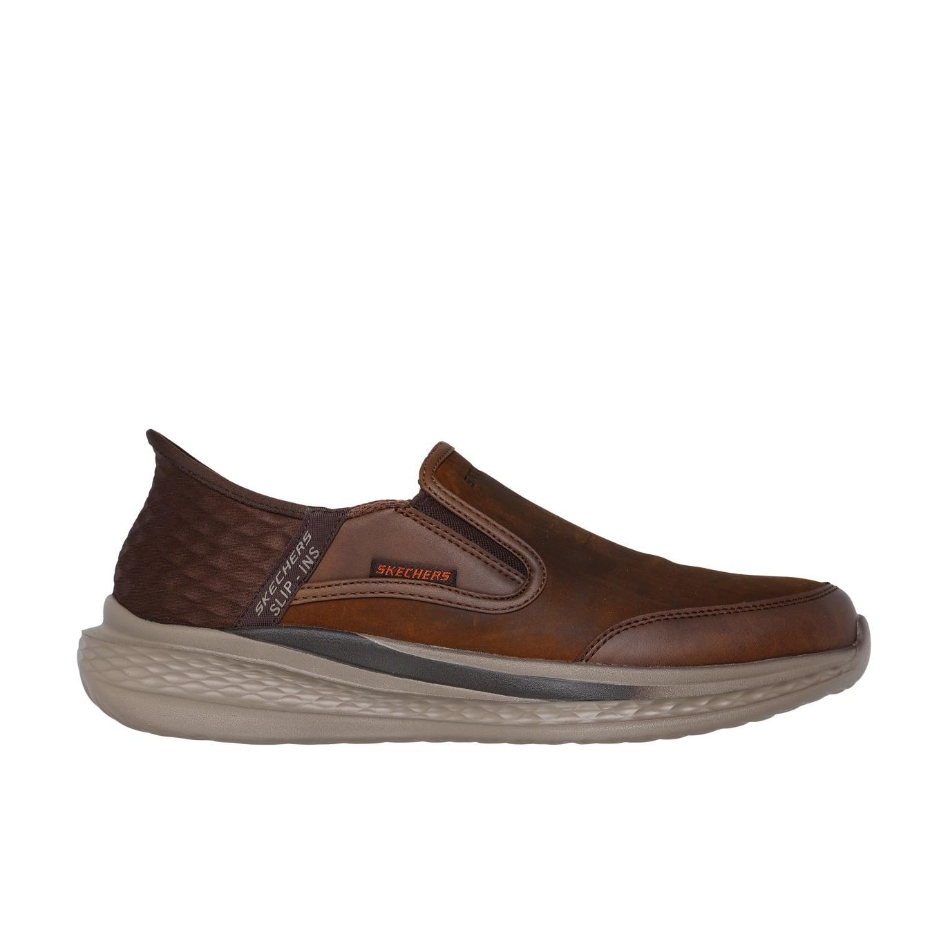 MOCASÍN DE SPORT MARRÓN SKECHERS Slip-ins Relaxed Fit: Slade - Cooper 205237