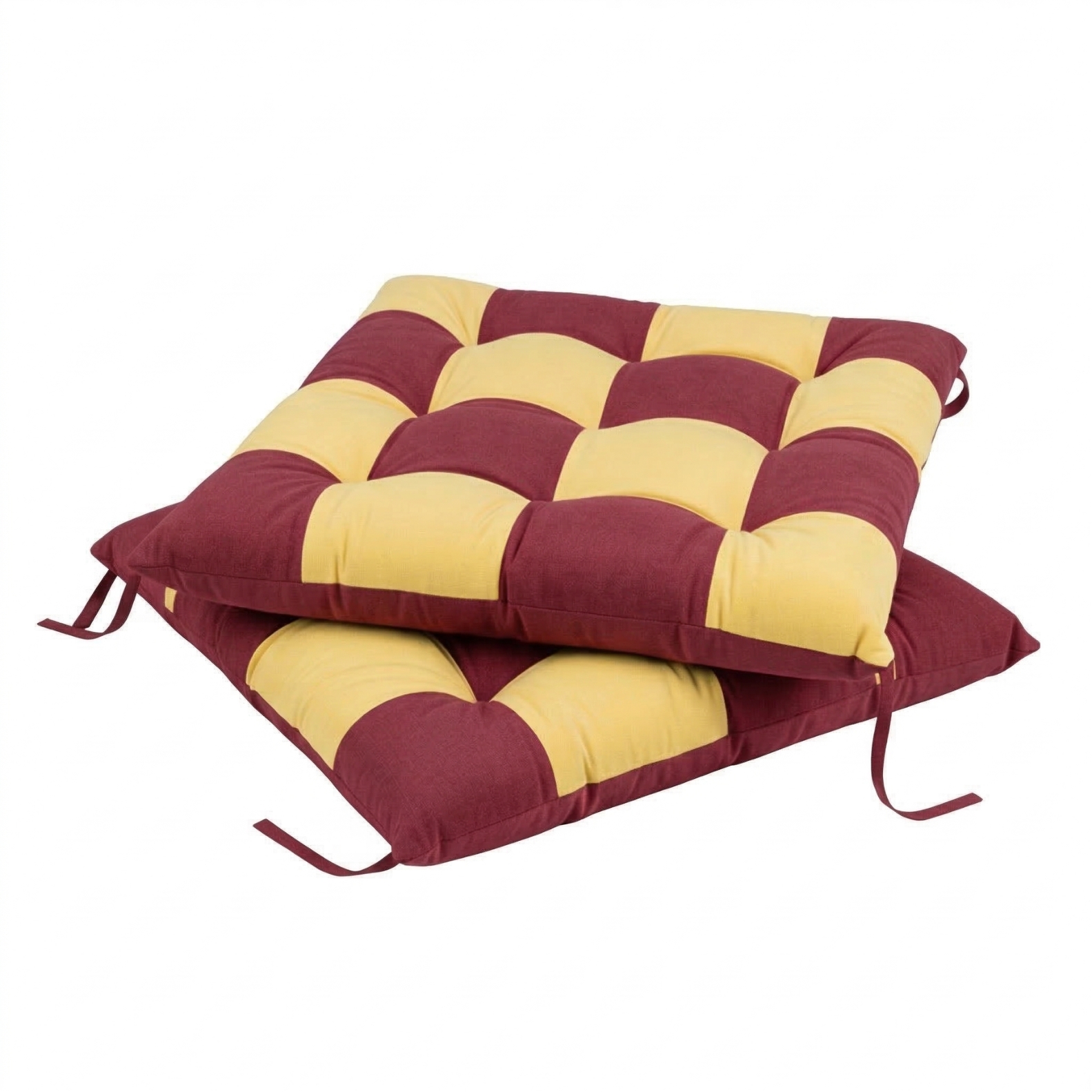 PIND Cojín de Silla Acolchado 40x40 cm Doble Cara Antideslizante. Cojín Decorativo para Silla Terciopelo. Diseño Moderno y Máximo Confort