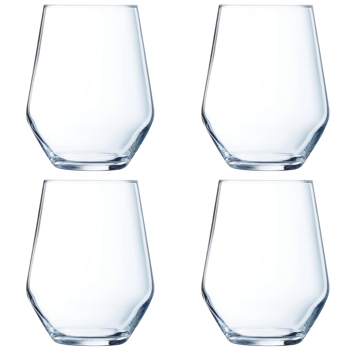 LUMINARC VINETIS Caja 4 Vasos Altos Cristalín 40CL Transparente Brillo  Ecológico