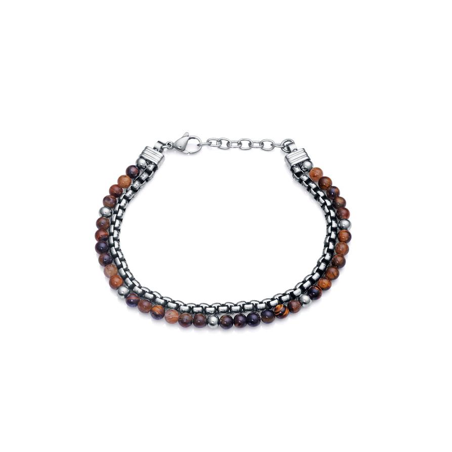 Pulsera doble Air de Acero con Piedras Naturales VICEROY 14059P01011