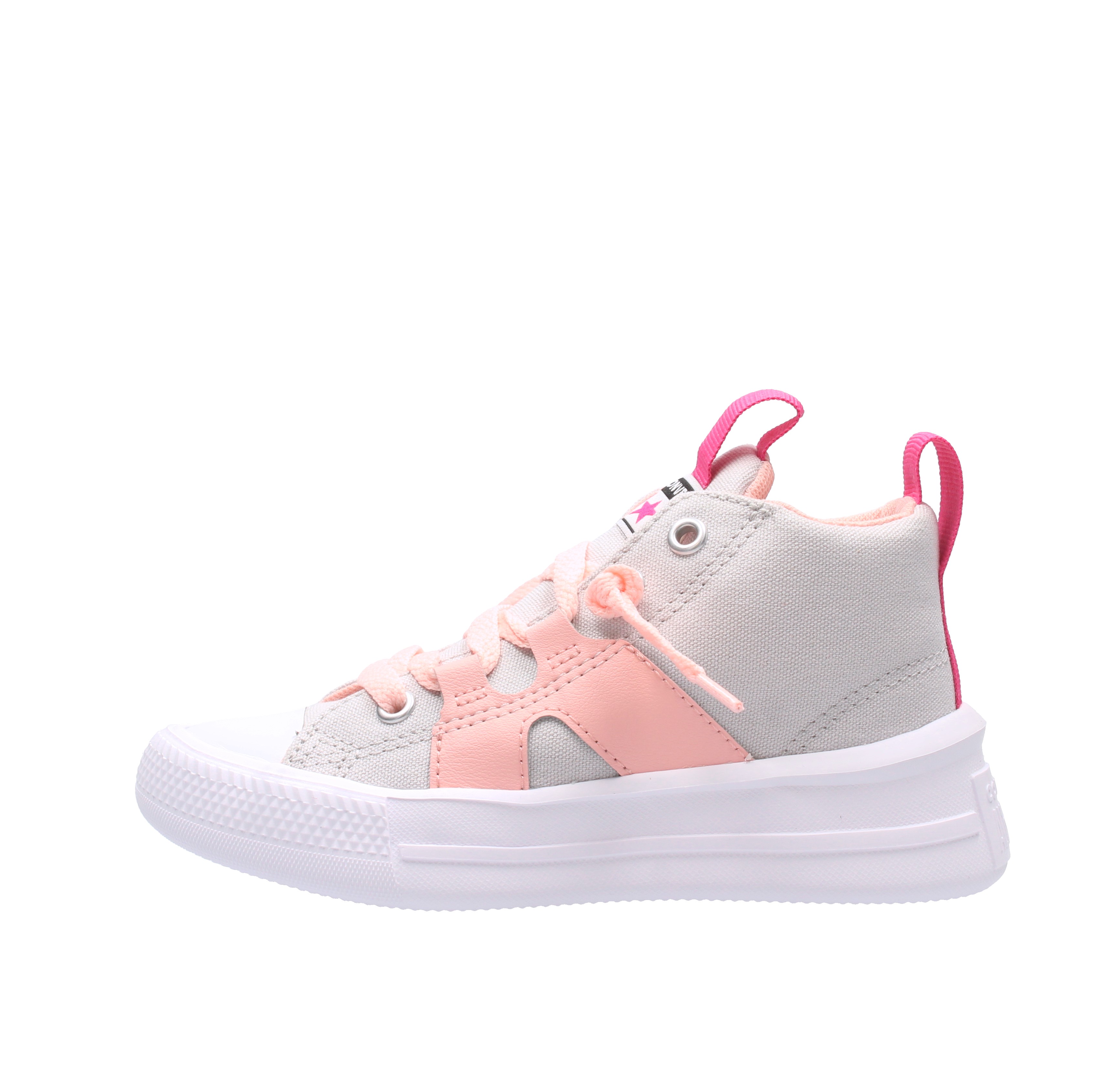 Converse - Ctas ultra mid gris/pink 372835C