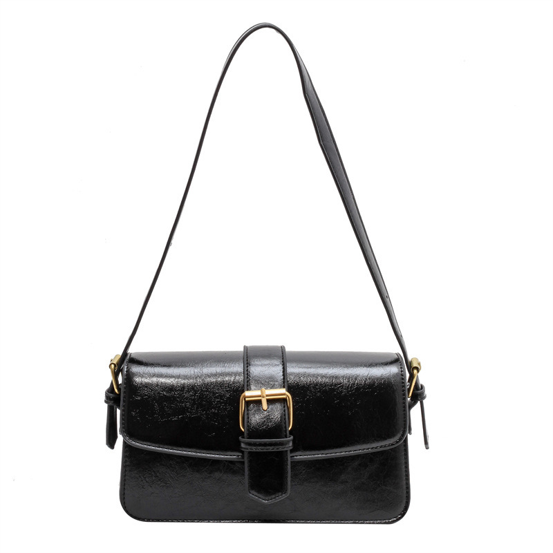 Bolso de hombro para mujer, bolso pequeño tipo hobo de cuero, bolso cruzado de mano, mini bolso de mano con solapa para axilas