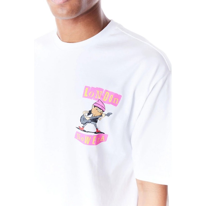 CAMISETA NEW ERA BLANCA LONDON LOCATION GRPHC OS TEE