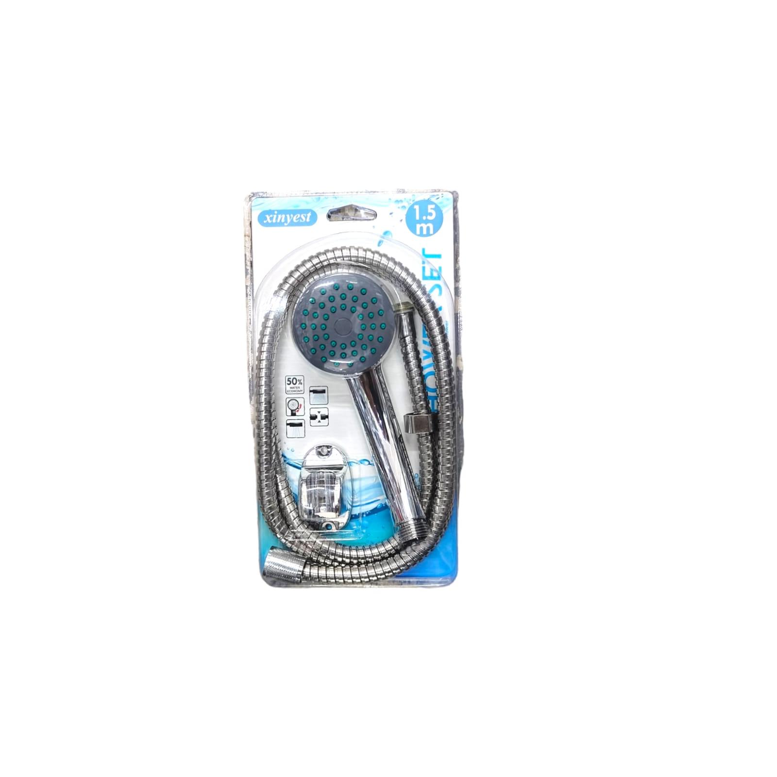 Juego alcachofa de ducha con manguera y soporte universal metal 1.2M 1.5M 1.8M Apto para todo tipos de conectores calidad de confianza varios modelos a elegir
