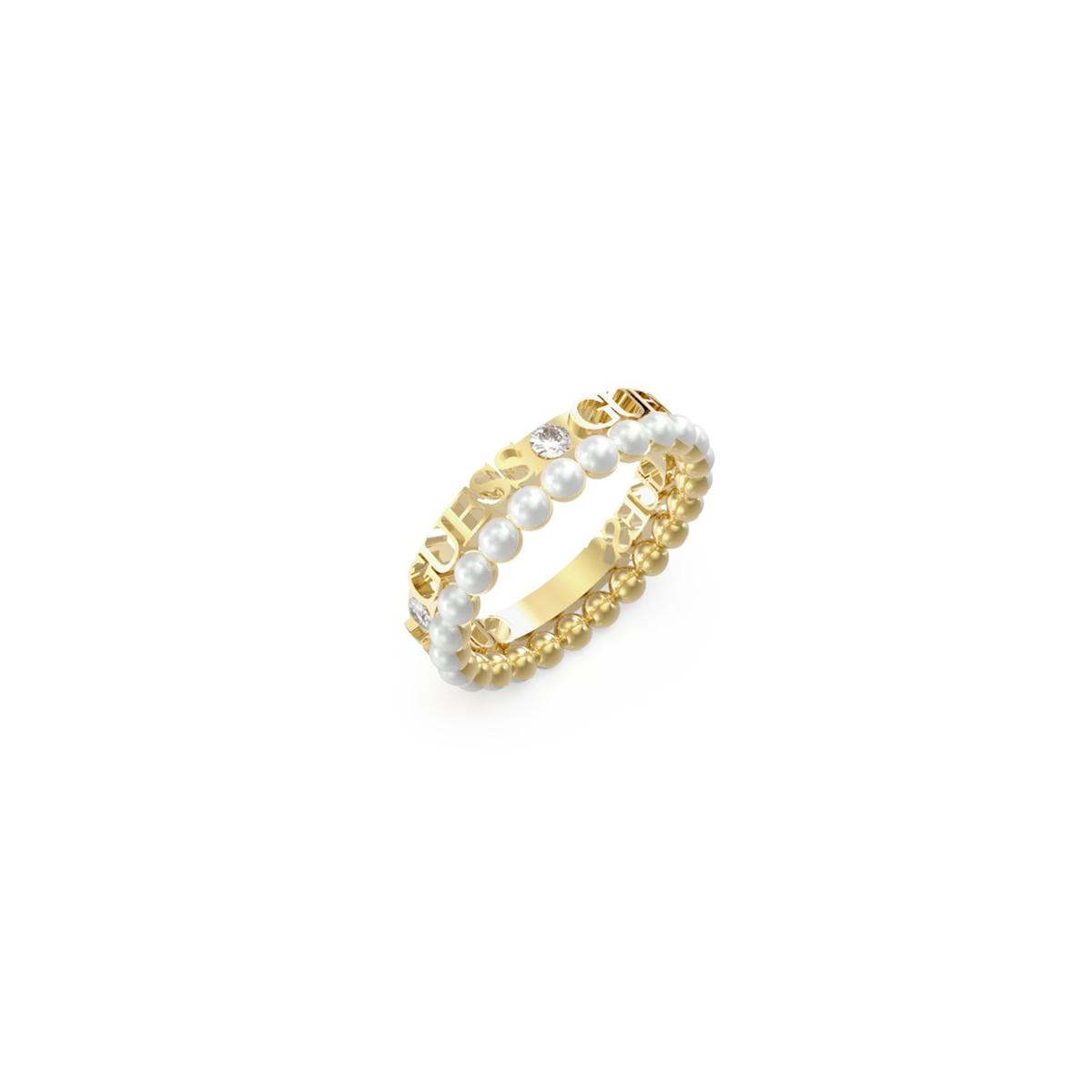 Guess Anillo Mujer Underwater Love De Acero Dorado Talla Europea 52 Talla España  Jubr02267jwyg52