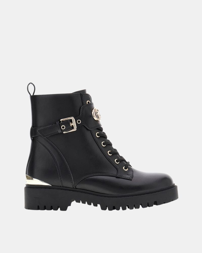 GUESS OLANNA FLTOLA ELE10 Botas Militares Mujer Negro