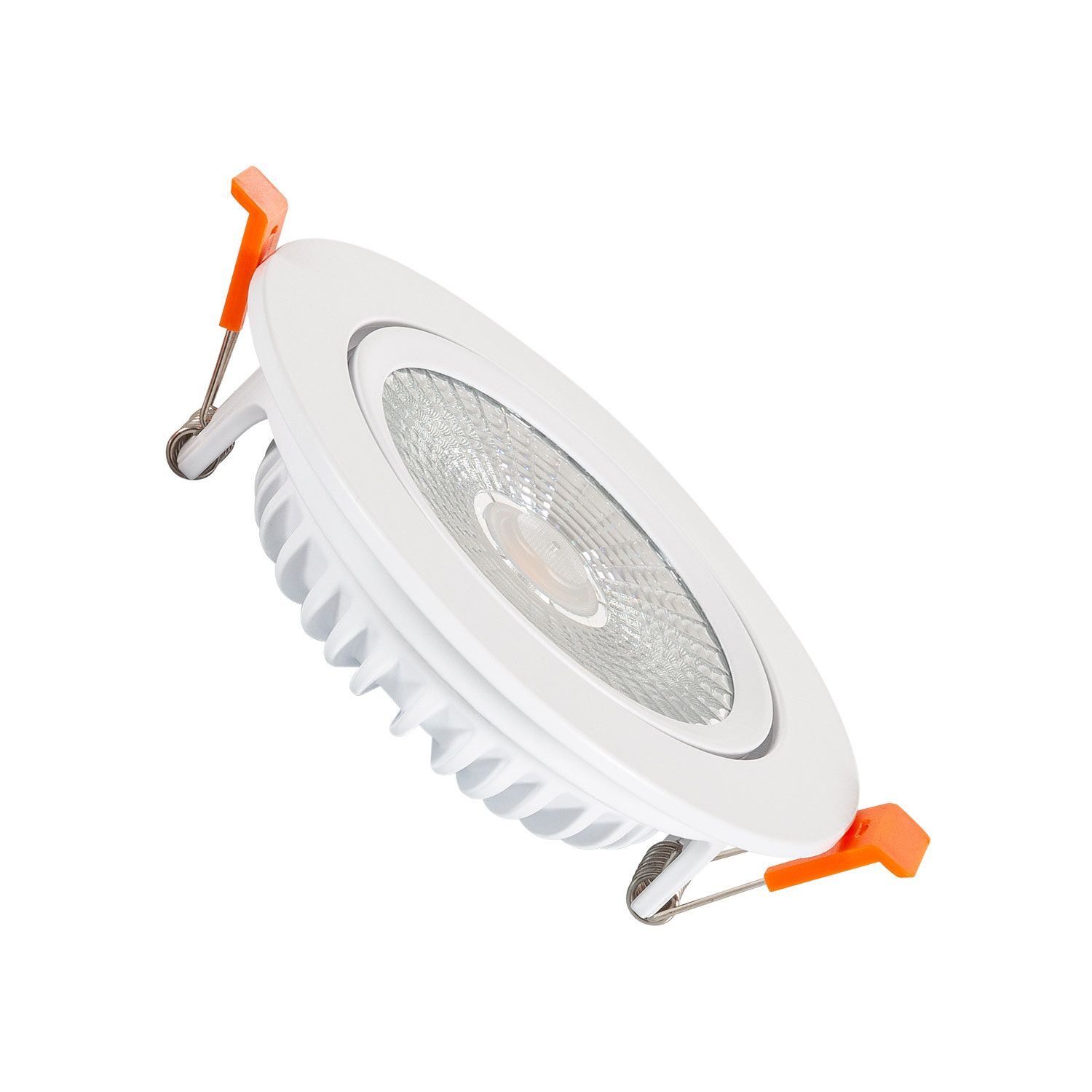 Ledkia Foco Downlight LED 15W COB Superslim LIFUD Direccionable Circular Blanco Corte Ø100 mm CRI90 Expert Color No Flicker