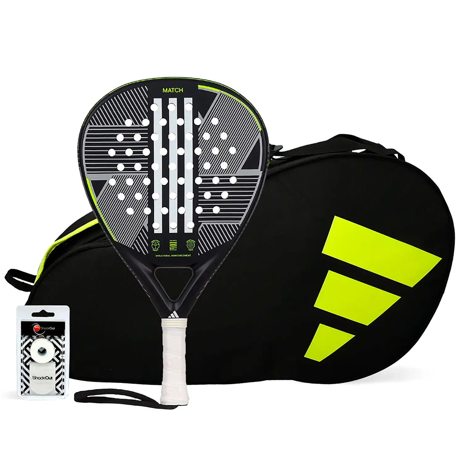 Pack Adidas Match 3.3 Lime Paletero Control