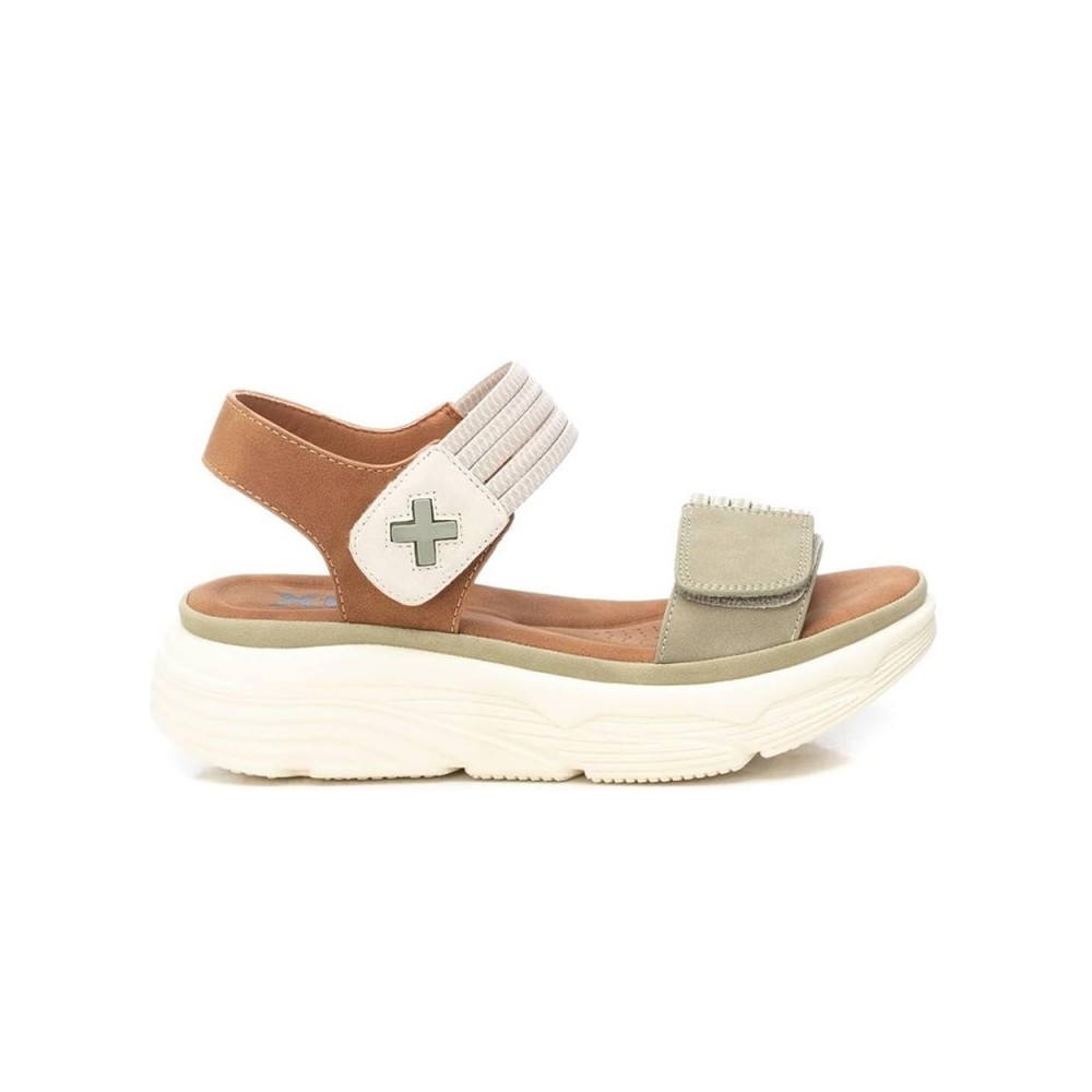 Sandalias Planas Xti 143986 Mujer Kaki