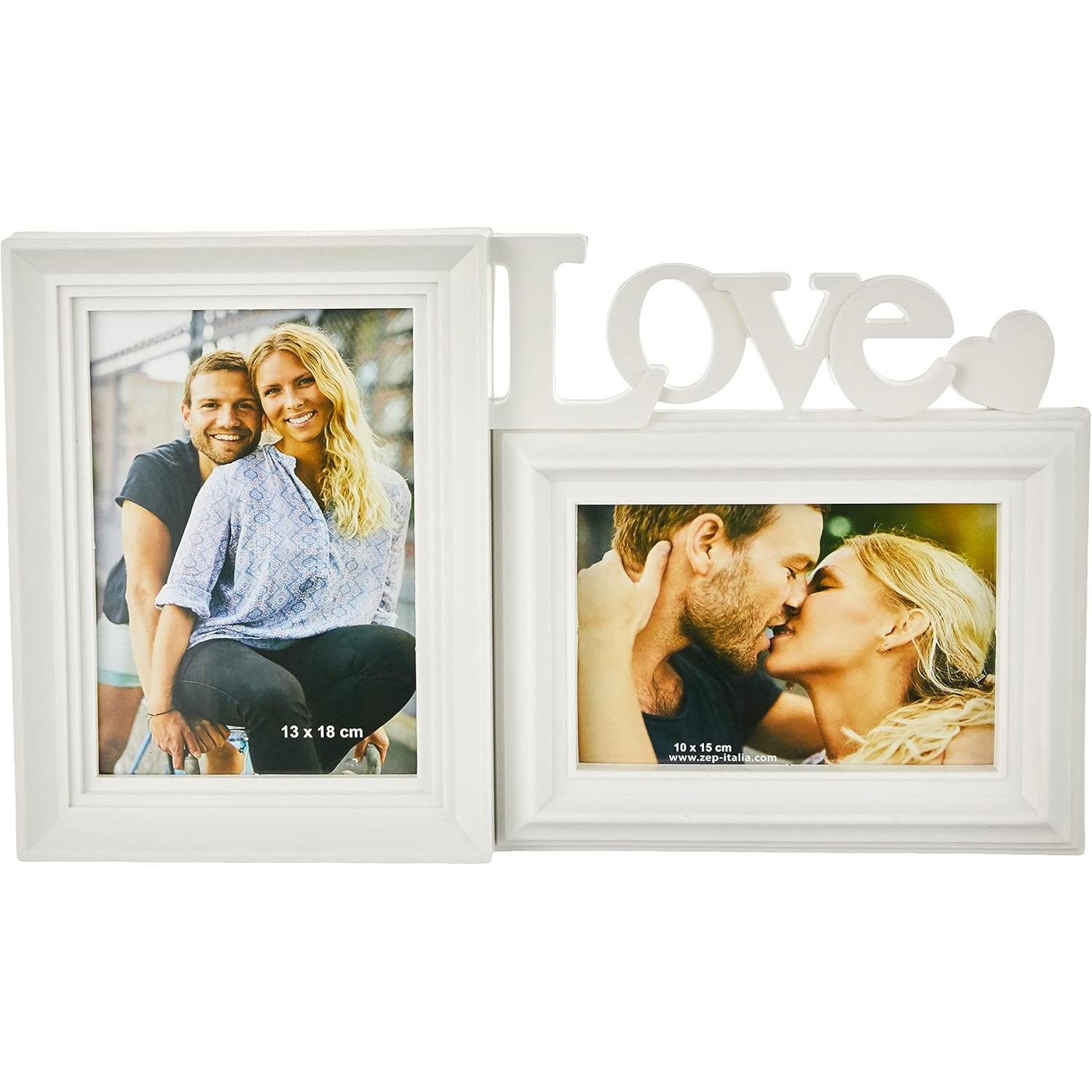 ZEP Caracas White Resin Portrait Frame XB12W - 10x15 cm y 13x18 cm