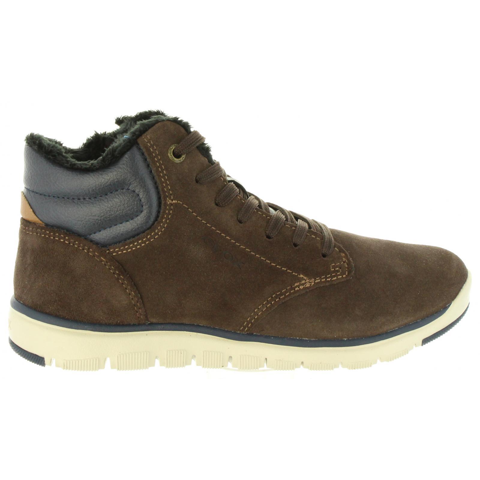 GEOX J843NH 022BC J XUNDAY C0947 BROWN Child Ankle Boots-NAVY