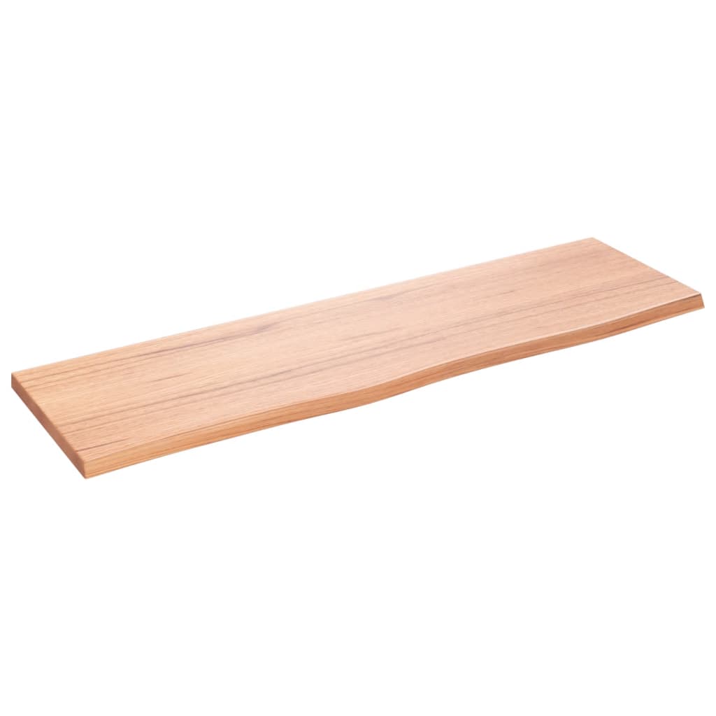 vidaXL Estante de pared madera roble tratada marrón claro 100x30x2 cm