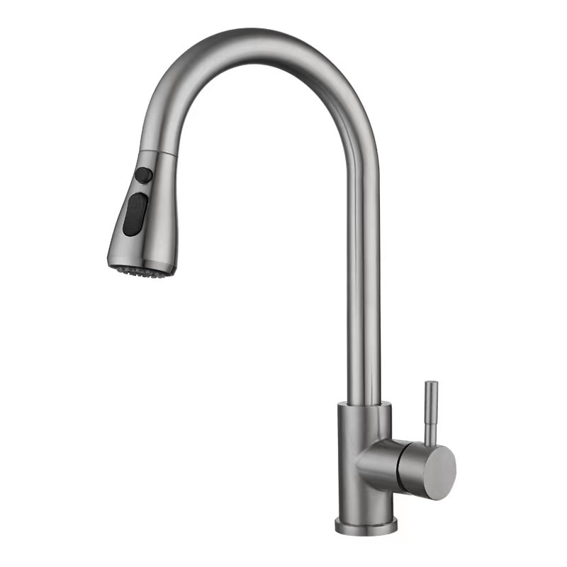Grifo de Cocina Monomando con Caño Extraible - Maple Inoxidable 304