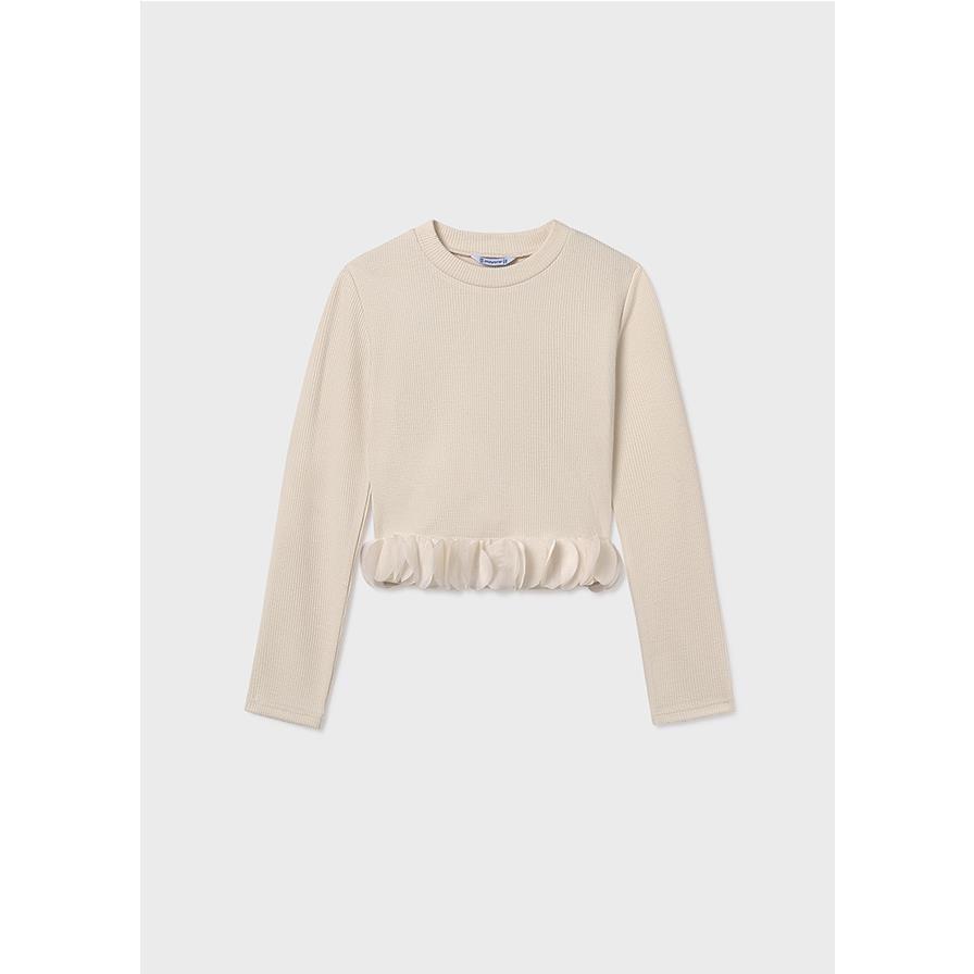 Mayoral - Top Petalos para niña, diseño floral elegante y suave, ideal para ocasiones especiales y uso diario en ropa infantil