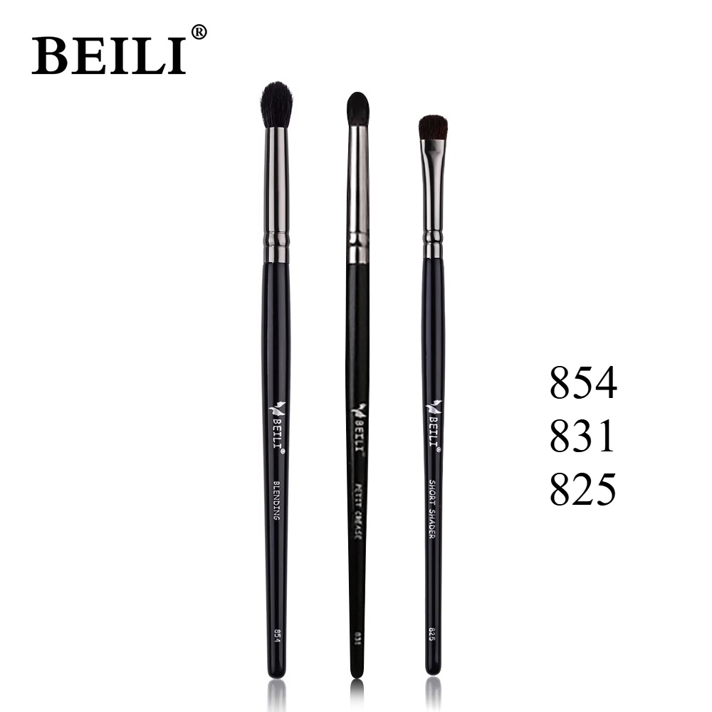 TK Set De 9 Pinceles De Maquillaje Para Ojos Con Cepillos Suaves Para Sombra Delineador Y Detalle Pincel De Ojo De Plástico Y Fibra De Lana