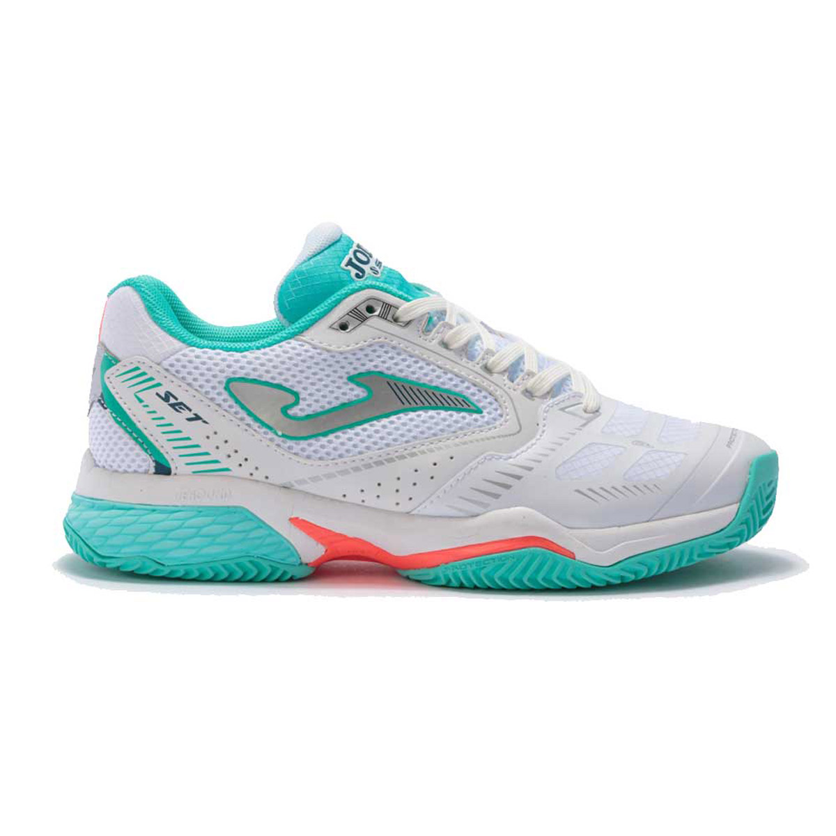 Joma Set 21 Clay Blanco Verde Mujer Tselw2115p