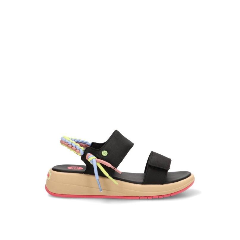 Sandalia Gioseppo - Niña - Suela Plana - Modelo Tabuk - Color Negro