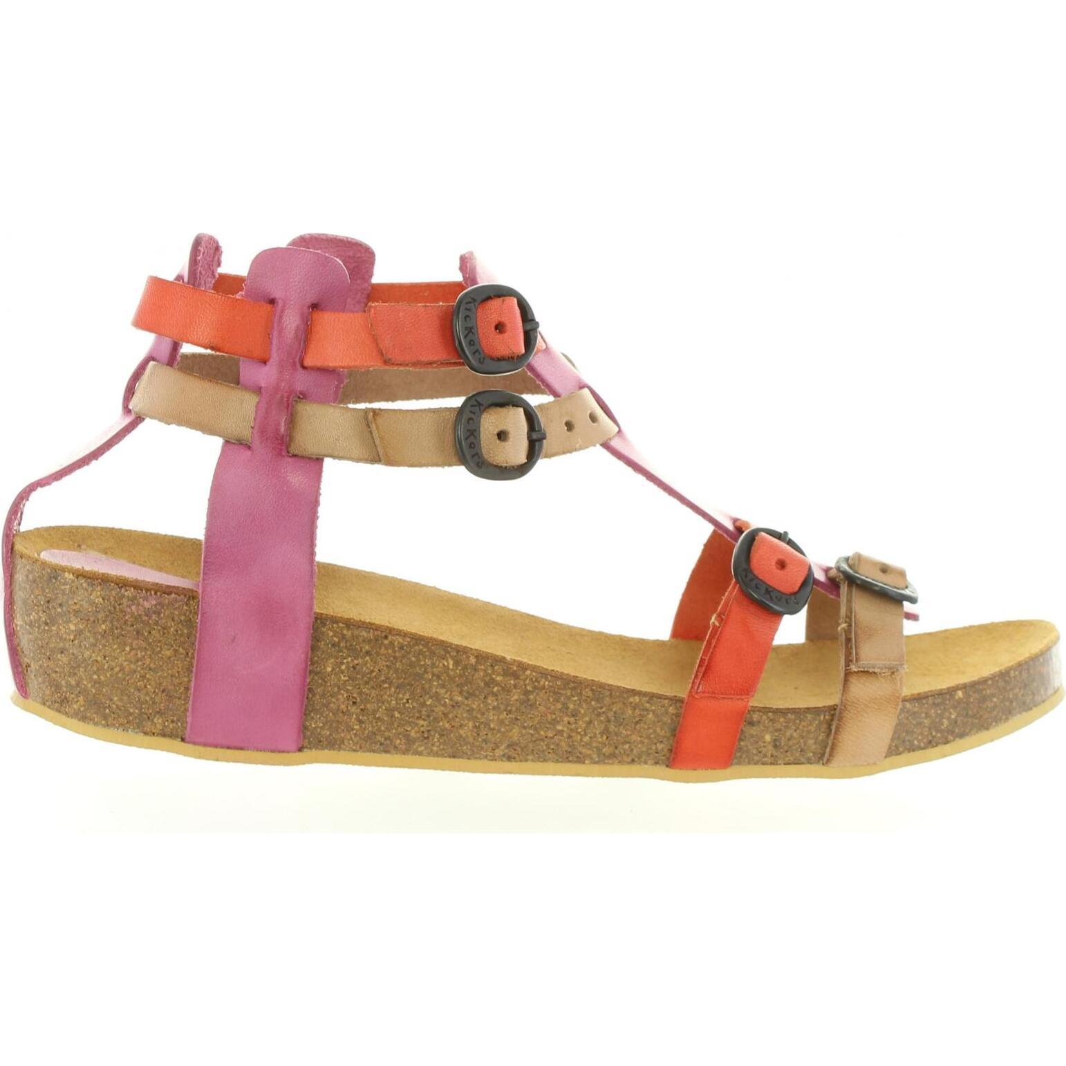 Women's and girls sandals kickers 420390 -30 bomdia 213 fuchsia rouge