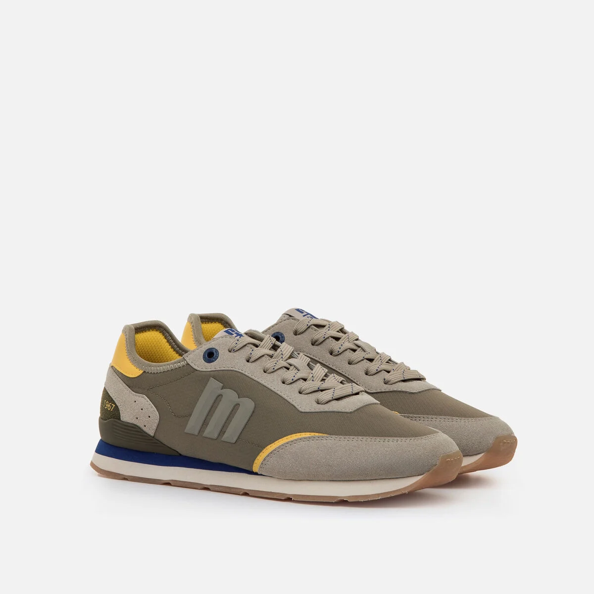 Zapatillas de color verde kaki para hombre de Mustang, 84859