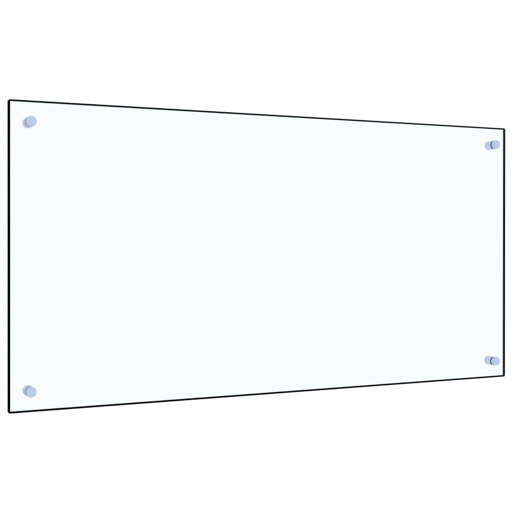vidaXL Protector Salpicaduras Cocina Vidrio Templado 100x50cm Utensilio Color Blanco, Negro, Transparente y mas