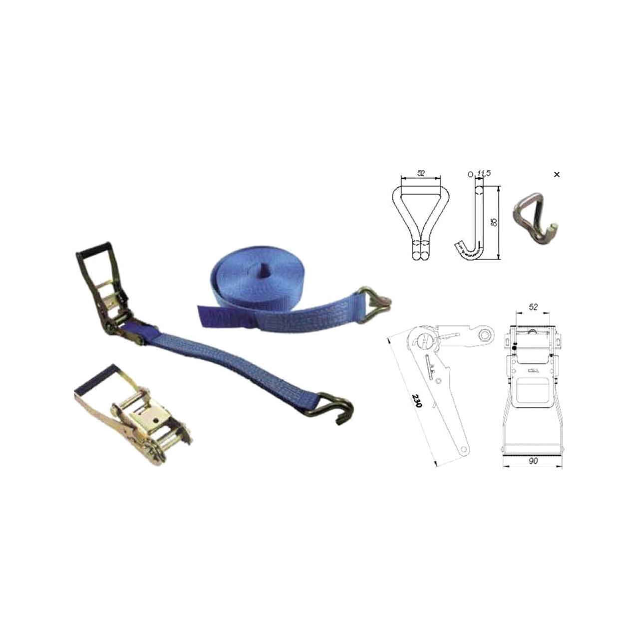 Eslinga Tensor Para Camión Pe 8 5+0 5 M X5cm En12195-2 G C 2301027