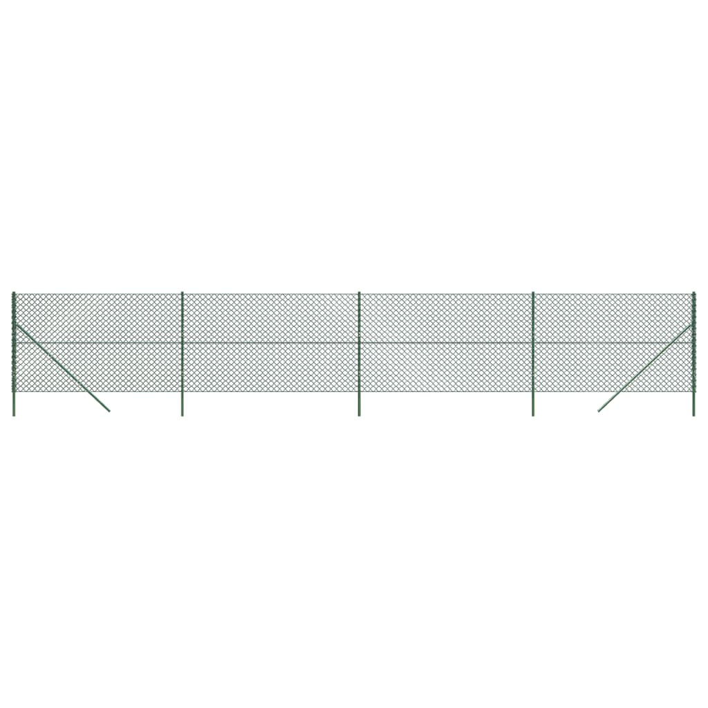 Vidaxl Cerca de Alambre 1.4x10 M - Color Verde, Antracita, Plateado - Múltiples Usos - Perfecta para Plantas y Animales