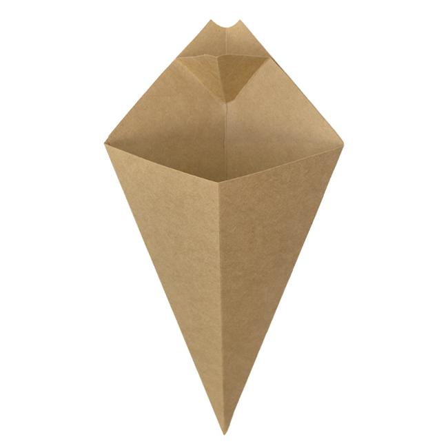 MONOUSO | Cono Kraft Pestaña para Salsa 19,5cm 100g (500 Uds)
