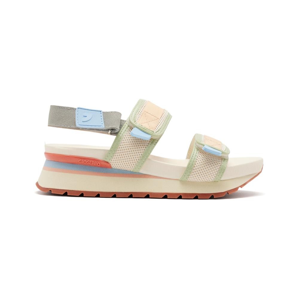 Sandalias plataforma mujer GIOSEPPO 74955 AZUL SNDALIA VELCROS TEXTIL AZUL 35769 25V
