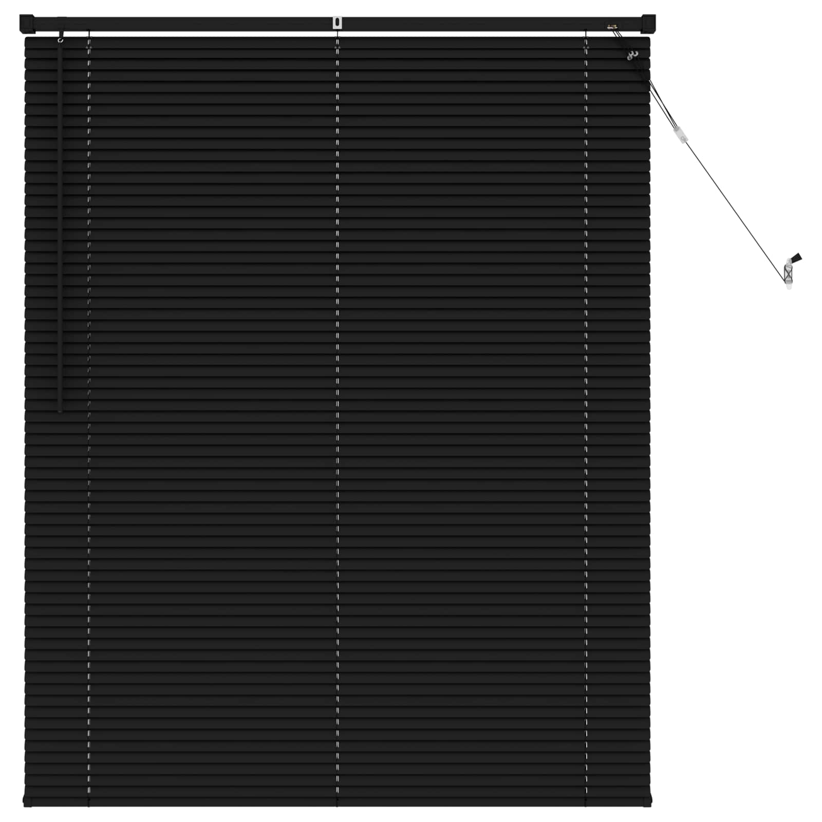 vidaXL Persiana Veneciana Negro 150 x 110 cm 25 mm PVC