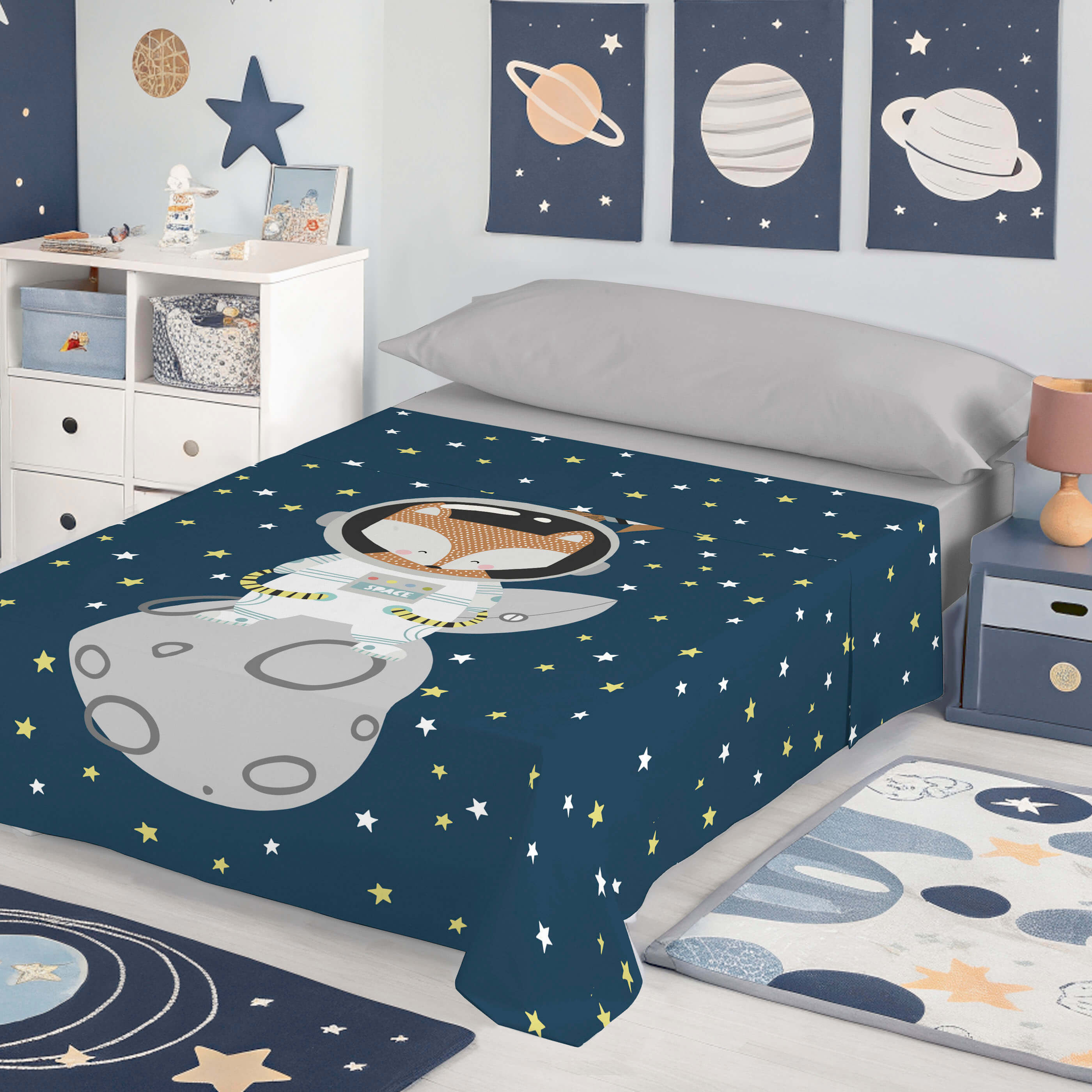 COOL KIDS - Juego de Sábanas Infantil Estampado - 100% Algodón - Extra Suave - 9 Modelos Disponibles - Cama 90/105 cm - Fabricado en España
