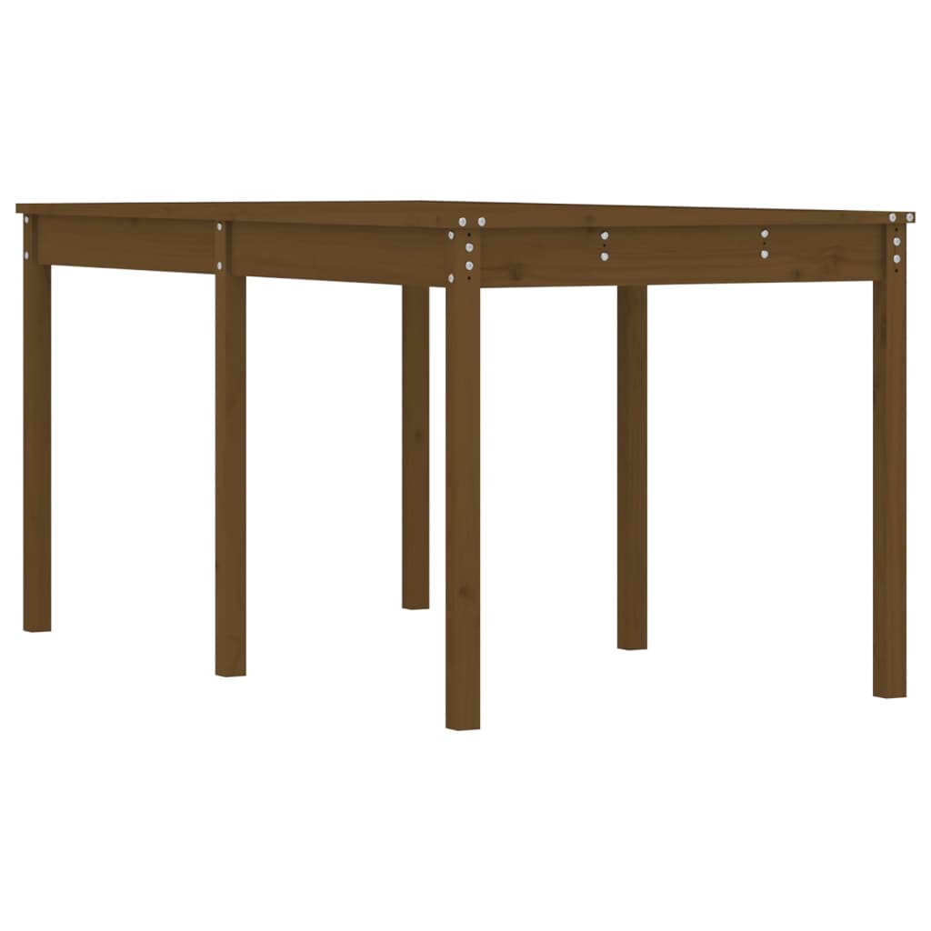 vidaXL Mesa de jardín madera maciza pino marrón miel 159,5x82,5x76 cm