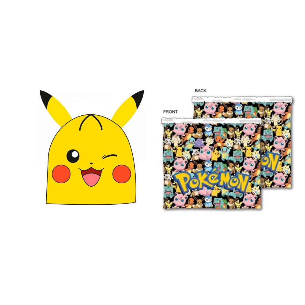 POKEMON SET 3 GORRO+GUANTES+BRAGA CUELLO PARA NINOS -INVIERNO,REGALO