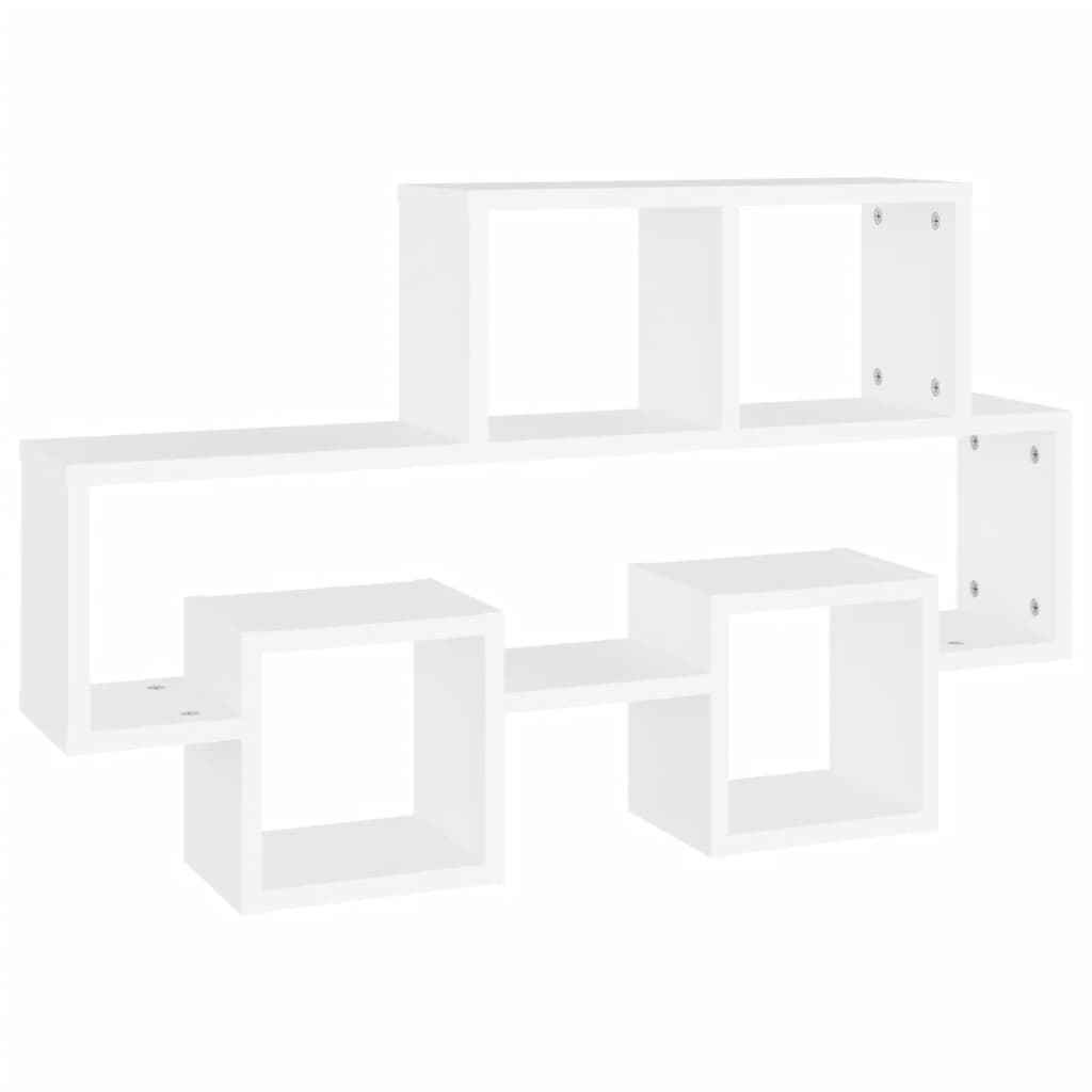 Estante de Pared Coche Madera Ingeniería Vidaxl 82x15x51 Blanco