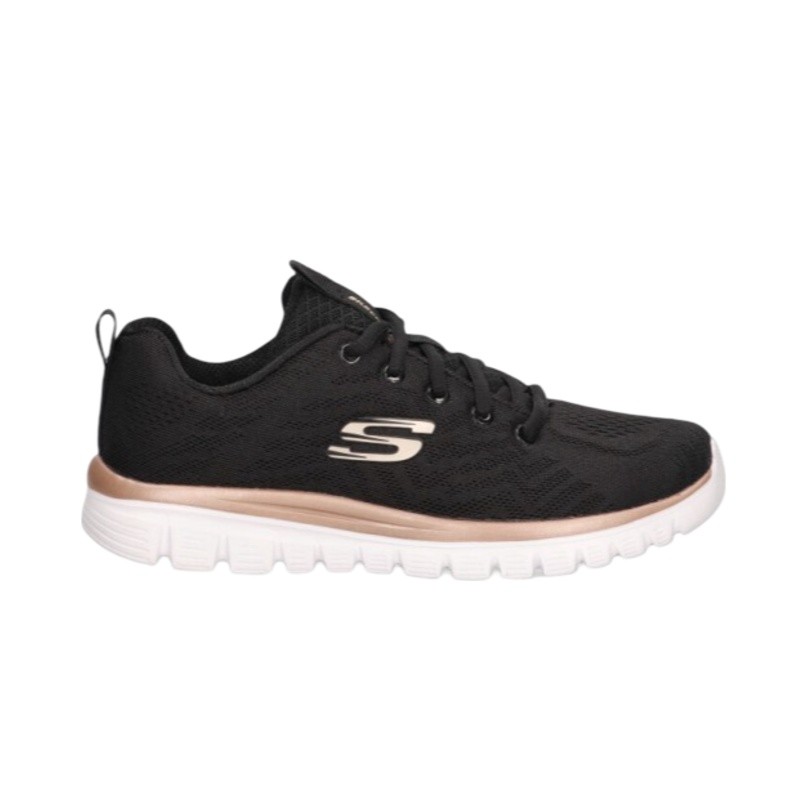 Zapatilla SKECHERS GRACEFUL 12615 BKGD Negro