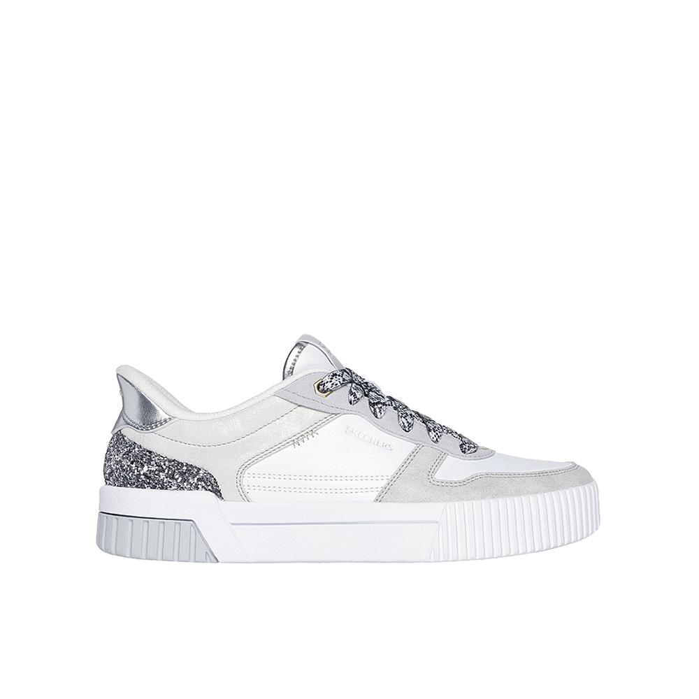 Skechers Jade - Radiant Roar Zapatillas para mujer grises en sintético y ante con cordones 83482