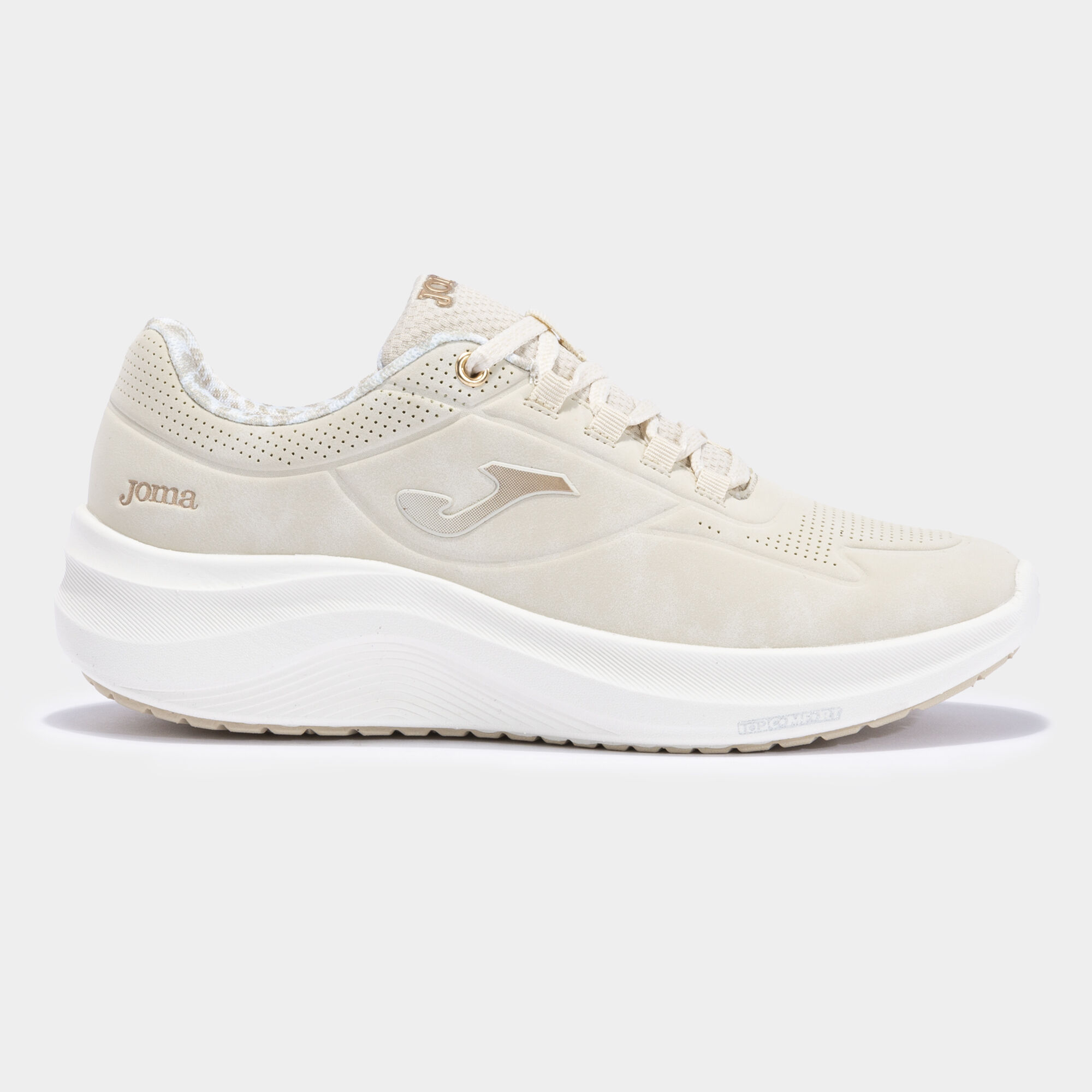 JOMA ZAPATILLAS RUNNING N-400 LADY COLOR BEIGE CON DORADO