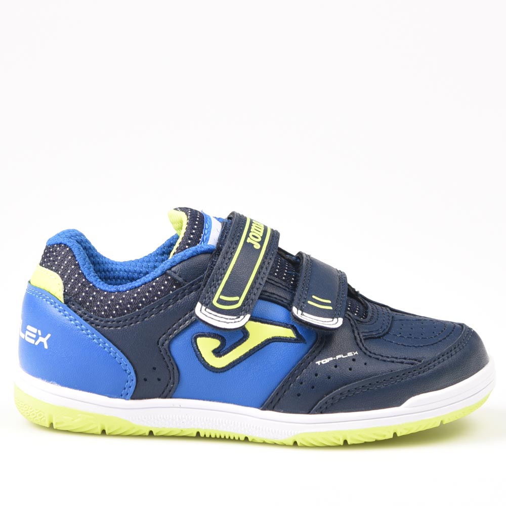 Zapatillas deportivas Infantiles Junior Joma Top Flex Jr 2403 Marino Royal Indoor Sala