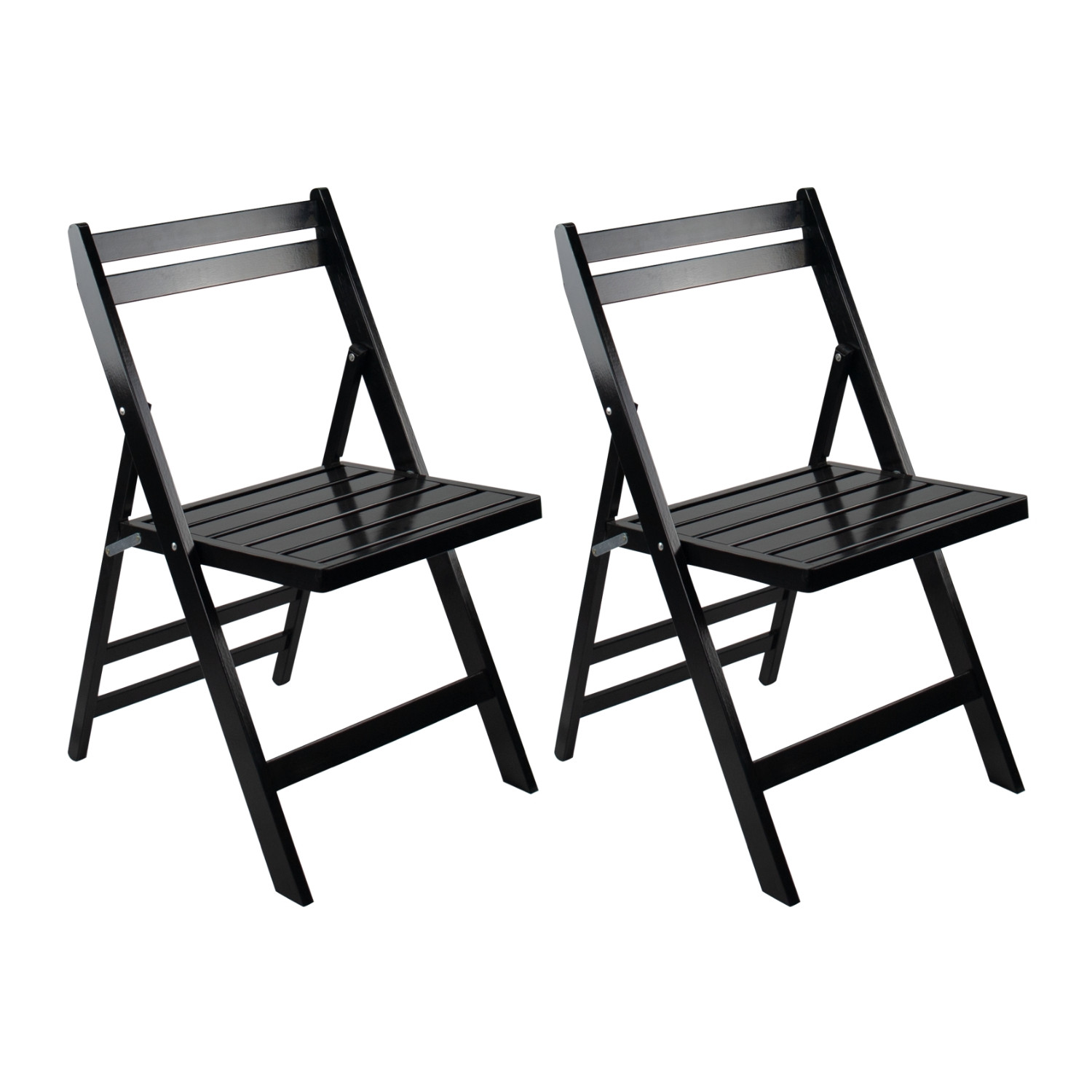 Thinia Home - Silla de Comedor Plegable (Pack 2), Madera de Haya, Salón, Cocina, Portátil, Estilo Moderno, Dimensiones 42.5x47.5x79cm (largo x ancho x alto), Carga Máx. 90kg, Variedad Colores