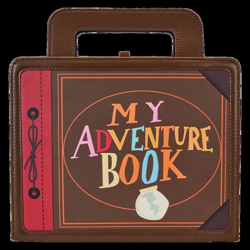 Cuaderno de Notas Up Disney Pixar Adventure Book, Edición 15th Anniversary, Cuero Vegano PU, 20x12,5 cm, con Notas Adhesivas y Detalles Impresos, Marrón, Regalo Colección