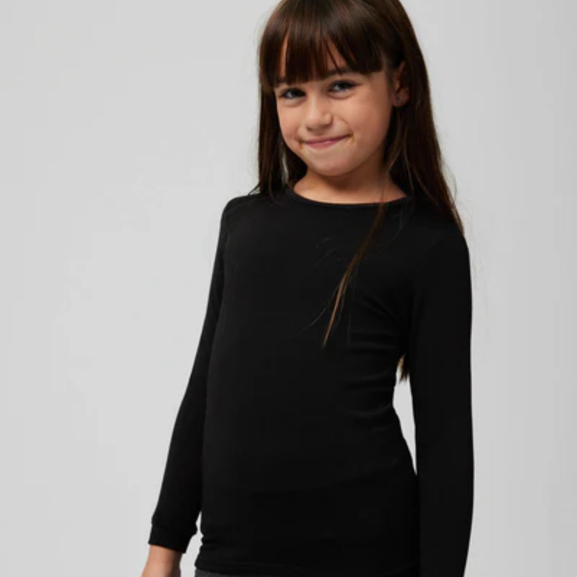 Ysabel Mora - TÉRMICO Camiseta infantil manga larga negra