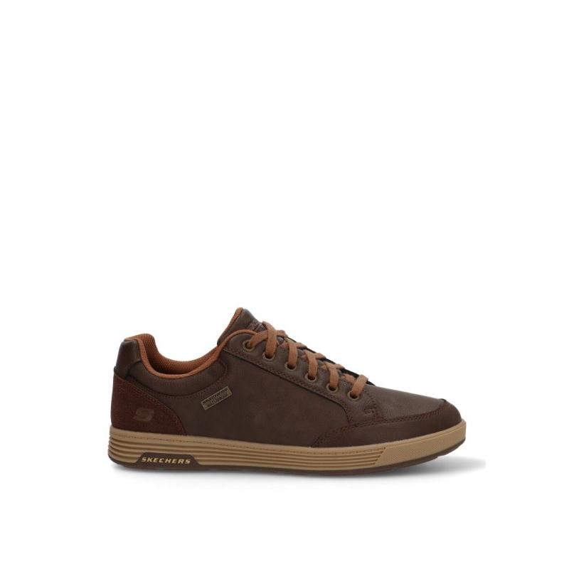 Zapatillas Casual Skechers - Hombre - Suela Plana - Modelo 210944 - Color Marron