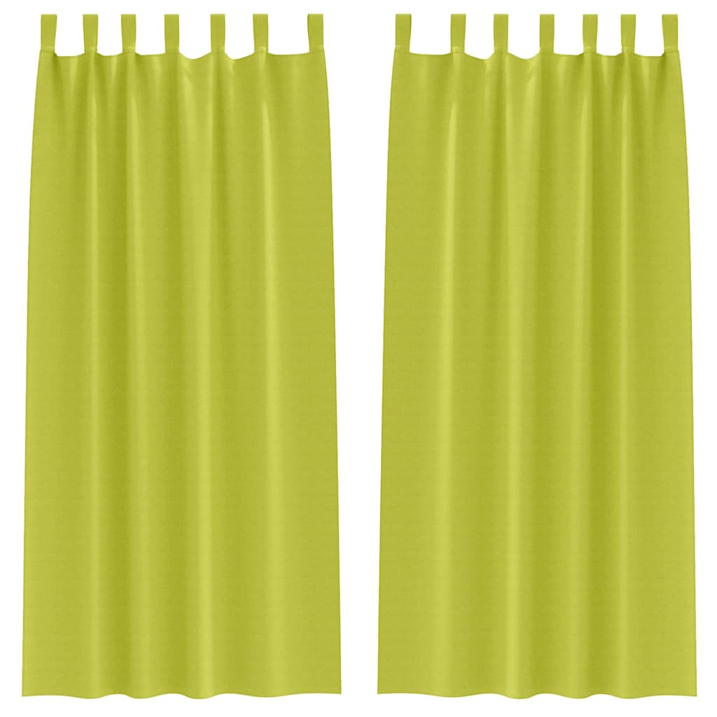 vidaXL Cortinas Opacas con Anillas 2 pcs 225 x 140 cm Poliéster