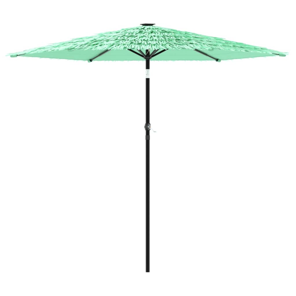 vidaXL Sombrilla de jardín con poste de acero 223x223x213 cm Color Marrón, Azul, Verde