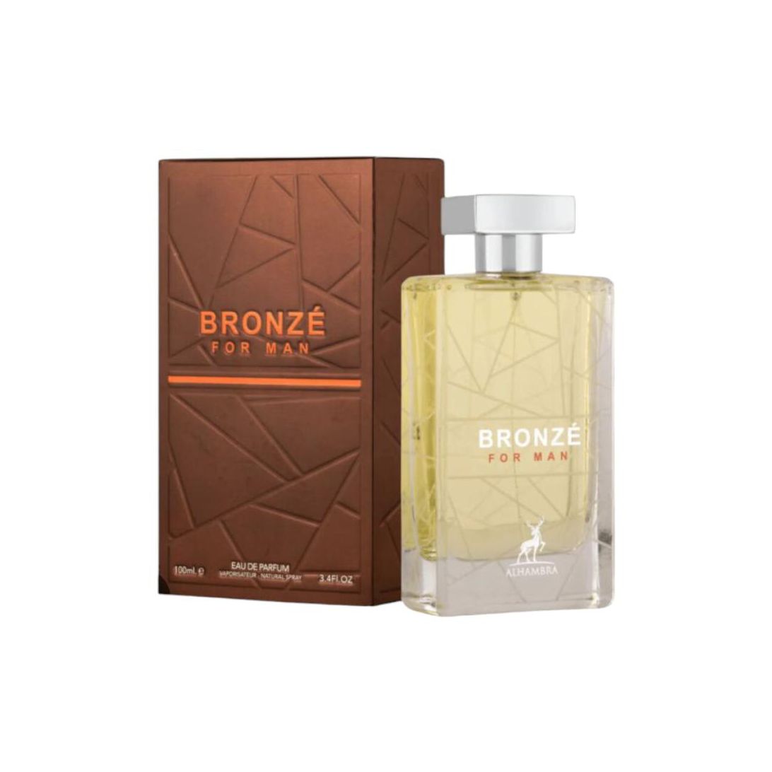 Maison Alhambra Bronze for Man 100ml - Perfume Masculino Intenso, Sofisticado y Duradero con Aroma Cítrico.